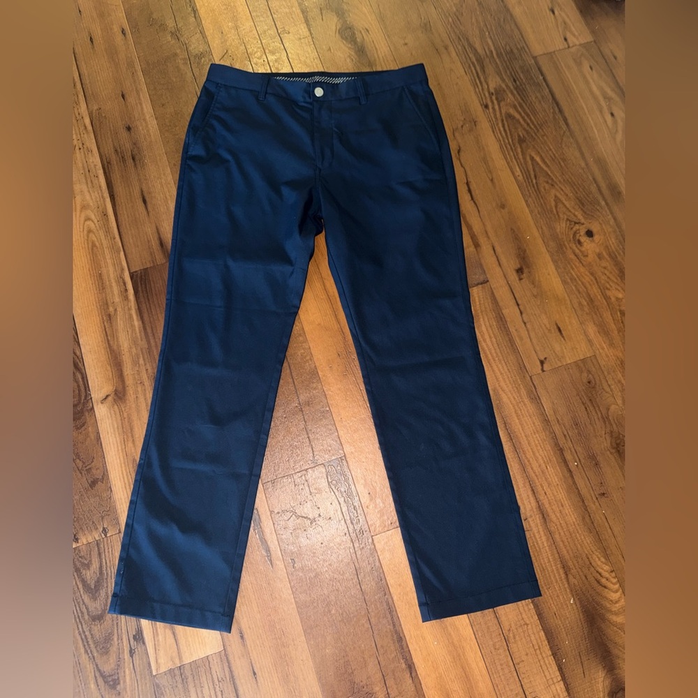 Like New Bonobos Highland Tour Golf Pants Navy Slim Fit 35x32 Performance - Picture 3 of 11